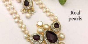 Antique Pearl Necklace Set