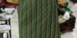 Yellow And Green Cotton Palazzo Suit
