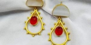 Brass Gold Pating Earring 200 Rs Pair