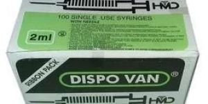 2ml Dispovan Needle with Syringe