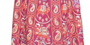 Ladies Elephant & Camel Print Skirt