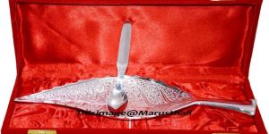 MBRS00017 Brass Leaf Tray Spoon Set