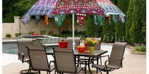 Printed Garden Umbrella