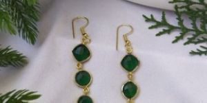 Gold Plated Dangle Earrings