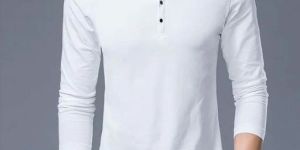 Mens Chinese Collar T-shirt