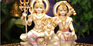 Marble Shiv Parivar Statue