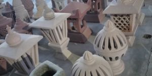 Pink Red Stone Lamp