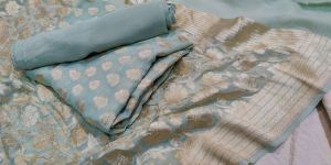 Banarasi Pure Khaddi Georgette Silk Suit