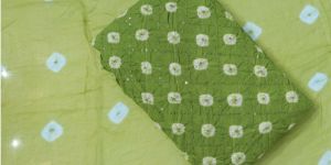 Pure Cotton Bandhej Unstitched Suit