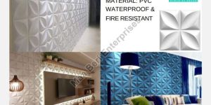 PVC Multicolor 3D Wall Panel