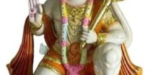 Marble Multicolor Hanuman Statue