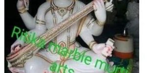 2 Feet Marble Saraswati Mata Statue