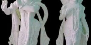 2 Feet Marble White Radha Krishna Statue