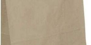 Flat Handle Bleached Kraft Carry Bag