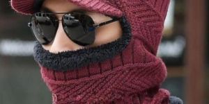 Unisex Woolen Cap with Neck Warmer