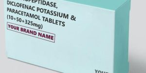 Serratiopeptidase, Diclofenac Potassium & Paracetamol Tablet