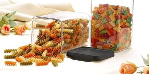 1100 Ml Black Plain Square Pet Container