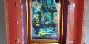 Lord Krishna LED Acrylic Temple