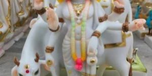 12 Inch Marble Dattatreya Statue