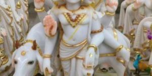 18 Inch Marble Dattatreya Statue