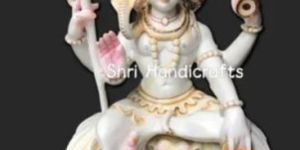 18 Inch Marble Shiva Statue
