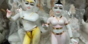 Marble Radha Krishna Iskon Statue