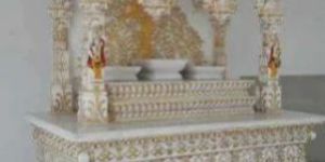 White Marble Singhasan