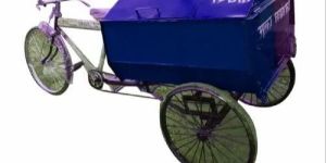 Blue Garbage Cycle Rickshaw