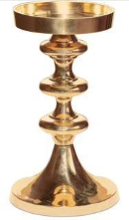 BRASS PILLAR CANDLE HOLDER