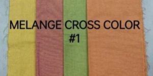 Cross Coloured Cotton Fabric
