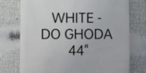 White Do Ghoda Poplin Fabric