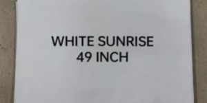 White Sunrise Poplin Fabric