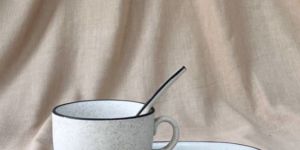 Soup Bowl Set with Spoon and Saucer