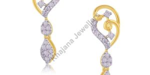Magnolia Dangling Diamond Earrings