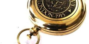 Brass Antique Push Button Compass