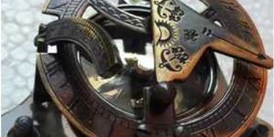 Brass Round Sundial Compass