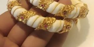 Bamboo Gold Plated Bangles