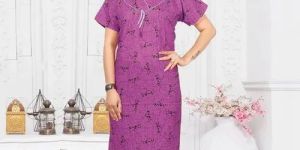 Ladies Printed Cotton Nighty