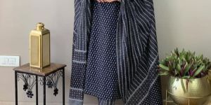 Cotton Straight Kurti Pant with Dupatta