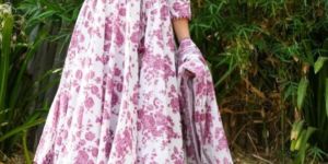 Anarkali Kurti Pant and Dupatta Set