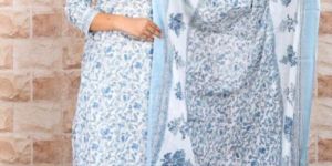 Printed Cotton Kurti Set