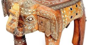 Wooden Elephant Stool