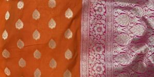 Heavy Aanchal Butidar Border Banarasi Silk Saree