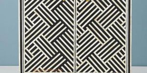 Bone Inlay Entryway Cabinet