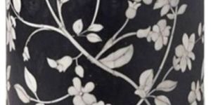 Bone Inlay Round Stool