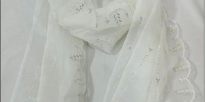 White Organza Dupatta