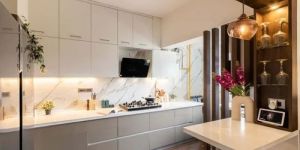 Modern L Shape Modular Kitchen
