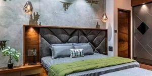 Plywood Queen Size Wooden Double Bed