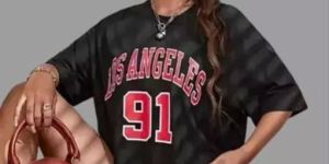 Ladies Printed Sports T Shirt