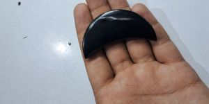 Moon Shaped Black Onyx Stone